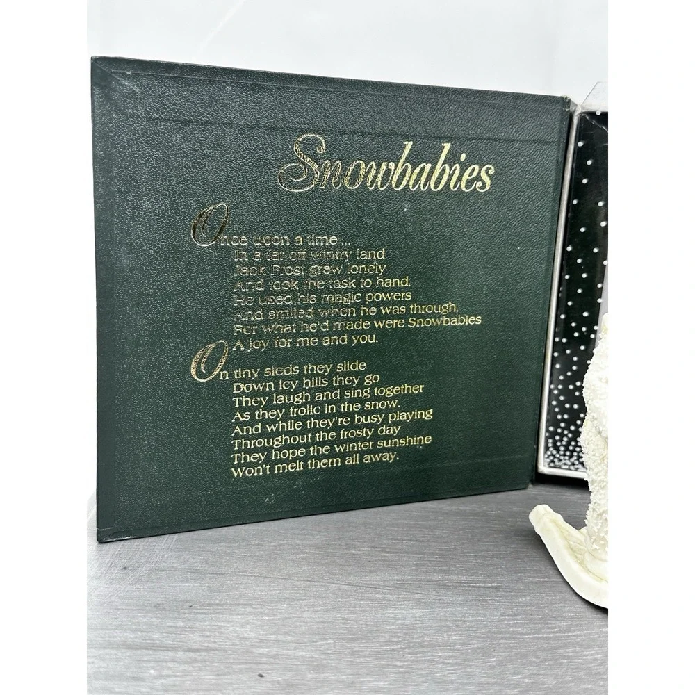Department 56‎ Winter Tales Snowbabies A Special Delivery Figurine Snowshoes Box